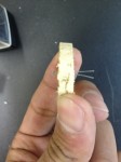水晶振動子支え部分の試作